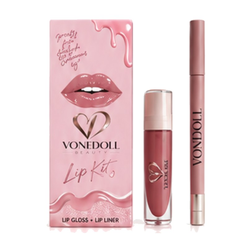 Vonedoll Beauty Bratz Lip Kit with lip gloss and lip liner.
