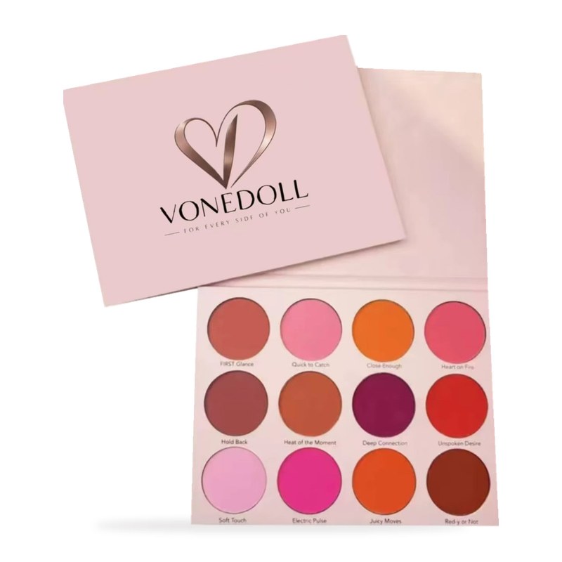 Vonedoll Beauty 20-Shade Blush Palette.